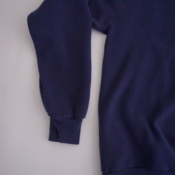 Vintage '90s Jerzees Navy On Location North Carolina Cotton Crewneck Sweater XL - Picture 7 of 9